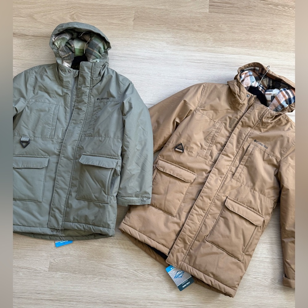 Columbia Kids Mt Adventure Plaid Lined Omni Tech Jacket - Picture 5 of 7